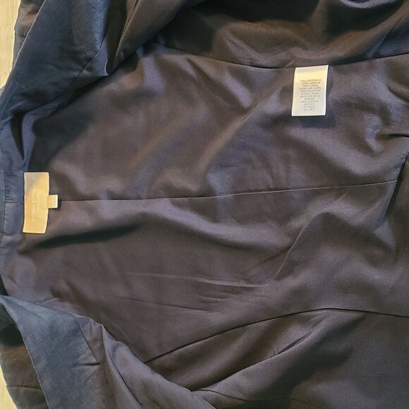 Banana Republic Navy Blue Linen Lightweight Blazer Jacket Career Casual Women 6 - Picture 5 of 10